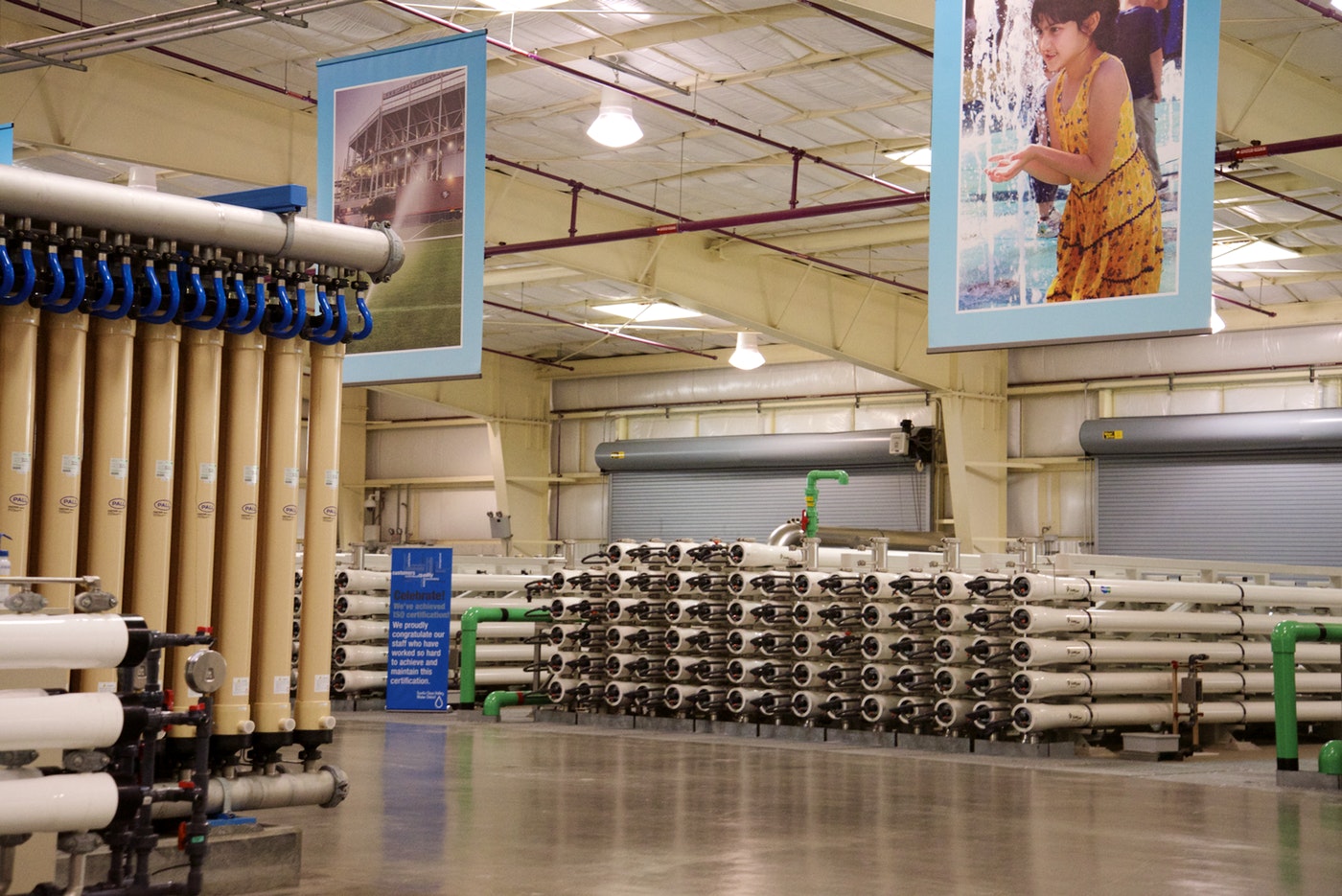 A view inside the Silicon Valley Advanced Water Purification Center in San Jose, Calif. (Tara Lohan)