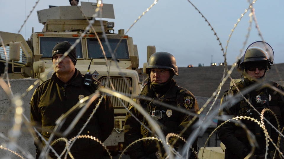 H07 police at standing rock