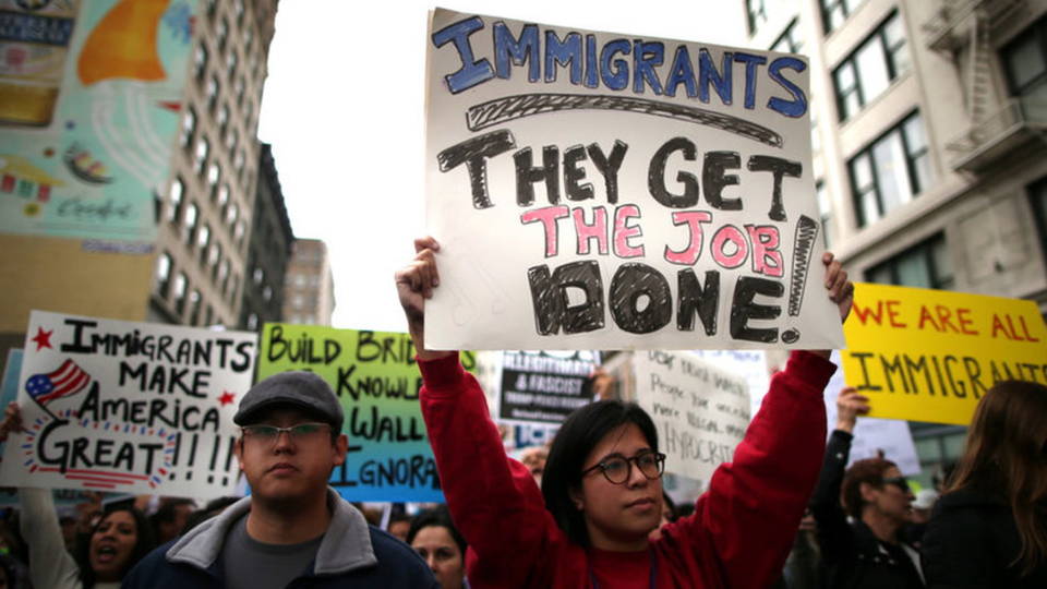 H03 immigrant protest