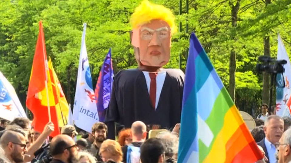 H05 trump brussels protest