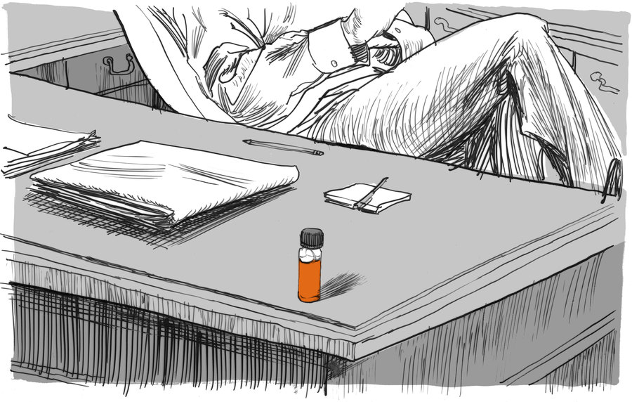For a time, Alvin Young kept a vial of agent orange near his desk. His colleagues nicknamed him “Dr. Orange.” (Matt Rota, Special to ProPublica)