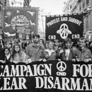 Campaign for Nuclear Disarmament in the streets of London, 1983.