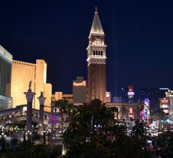 The Venetian tower stands over the Las Vegas Strip in Las Vegas, Nevada, U.S., August 25, 2016. REUTERS/David Becker