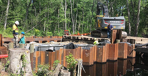 Water control structure construction