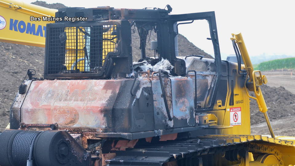 H10 machinery burned