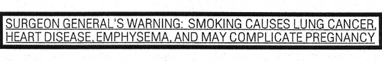 A less than easy-to-read safety warning. Source: Visual Explanations