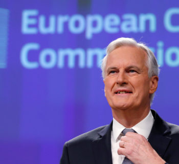 Michel Barnier, Chief Negotiator for the Preparation and Conduct of the Negotiations with the United Kingdom under Article 50 of the Treaty on European Union, holds a news conference at the EU Commission headquarters in Brussels, Belgium, December 6, 2016.  REUTERS/Francois Lenoir